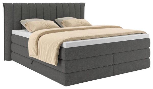 Premium Living Postelja Boxspring Lina, Antracit, 160x200