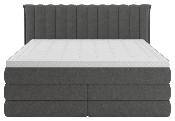 Premium Living Postelja Boxspring Lina, Antracit, 160x200