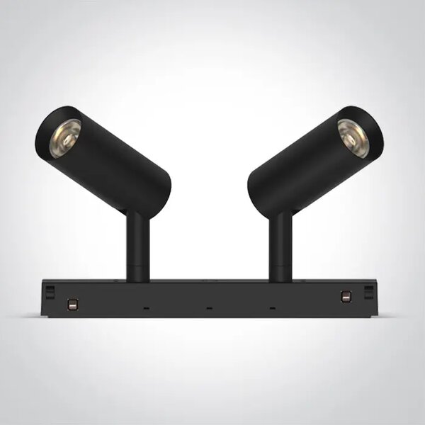 LED REFLEKTOR ZA MAGNETSKE ŠINE 2x6W CCT 48V IP20 CRNA MINI/MIDI/MAXI/P&P DM42108A/B/V