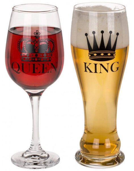 Set kozarcev "King & Queen"