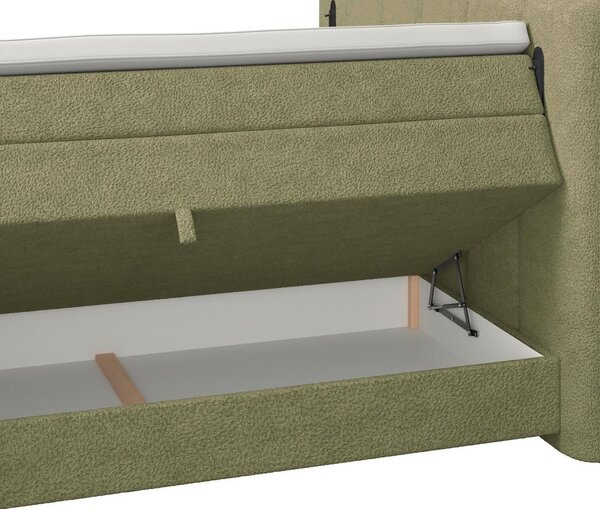 Premium Living Postelja Boxspring Elysia, Zelena, 160x200