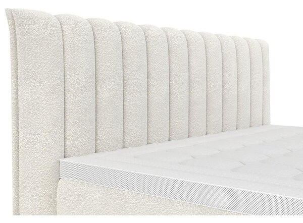 Premium Living Postelja Boxspring Lina, Krem Barva, 160x200