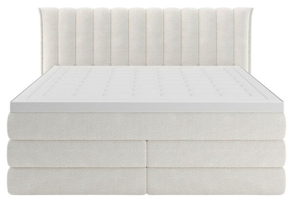 Premium Living Postelja Boxspring Lina, Krem Barva, 160x200