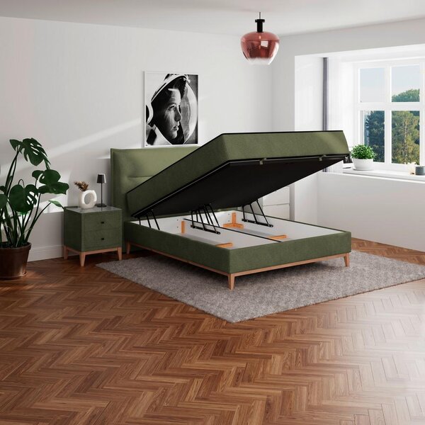 Premium Living Postelja Z Vzmetnico Smile, Zelena, 160x200