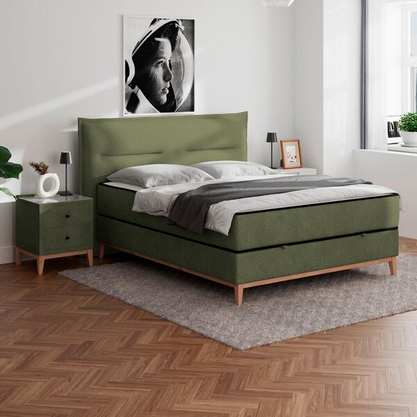 Premium Living Postelja Z Vzmetnico Smile, Zelena, 160x200