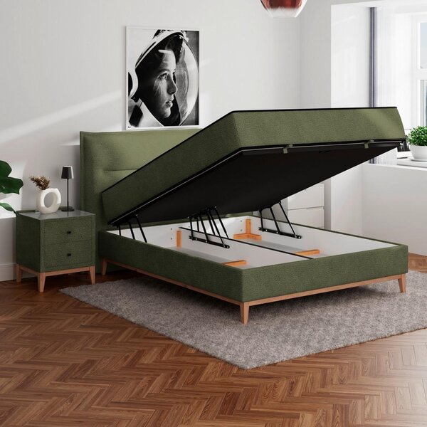 Premium Living Postelja Z Vzmetnico Smile, Zelena, 160x200