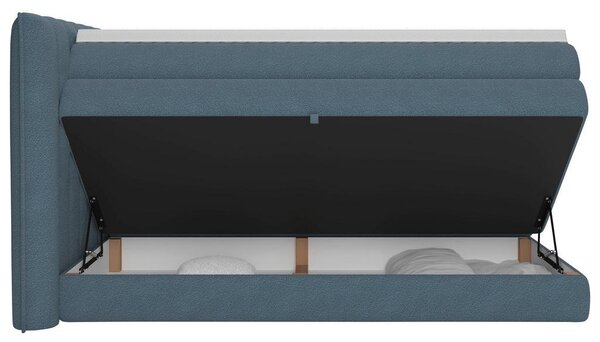 Premium Living Postelja Boxspring Lina, Modra, 160x200