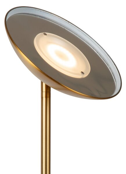 Lucide LED-stojna svetilka ZENITH, zlata barva, višina 180 cm, kovina, z možnostjo, zatemnjen, Zlata / medeninasta, Dnevna soba / jedilnica, Kovina, Sodobni