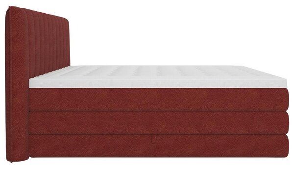 Premium Living Postelja Boxspring Lina, Rdeča, 160x200
