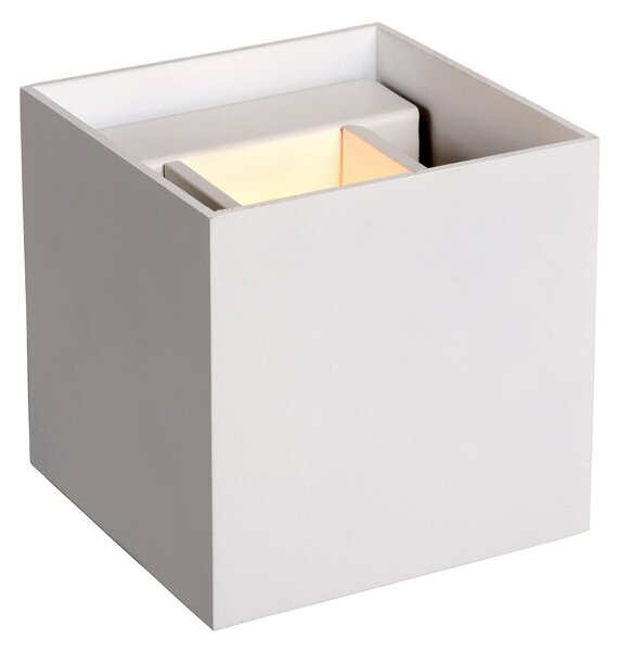 Lucide Stenska svetilka XIO, bela, 10 x cm, kovina, svetloba navzgor/navzdol, G9-LED, zatemnjen, Bela, Dnevna soba / jedilnica, Aluminij, Sodobni, Stenska kotna