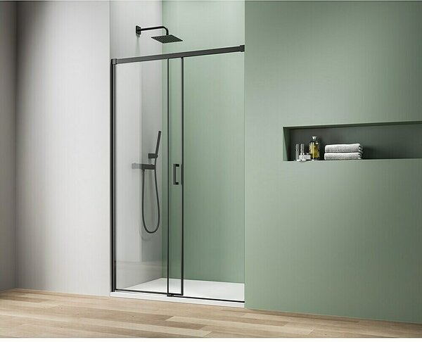 Camargue Roma Mix & Match Komplet okovja za tuš kabino (Aluminij, Črna, Ustrezno za: Tuš vrata Camargue Vario Mix & Match, Niša)