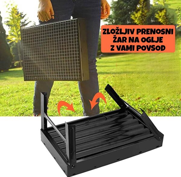 Prenosni žar na oglje