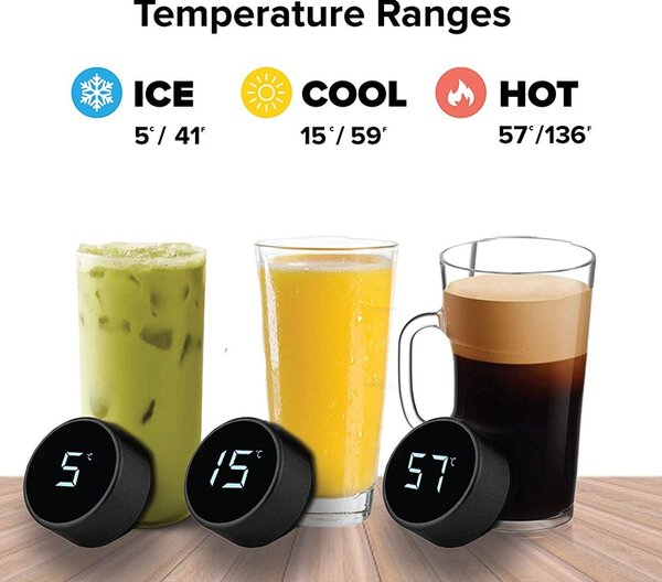 LED termovka s prikazom temperature 500 ML - Modra