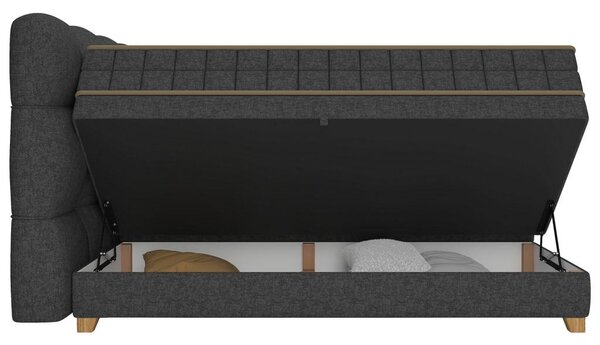 Premium Living Postelja Boxspring Bianco, Antracit, 160x200