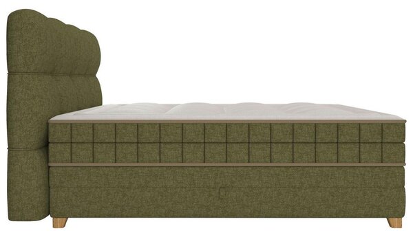 Premium Living Postelja Boxspring Bianco, Zelena, 160x200