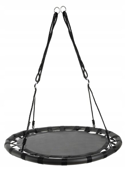 Viseči otroški gugalni krog gnezdo 100cm do 150kg črn