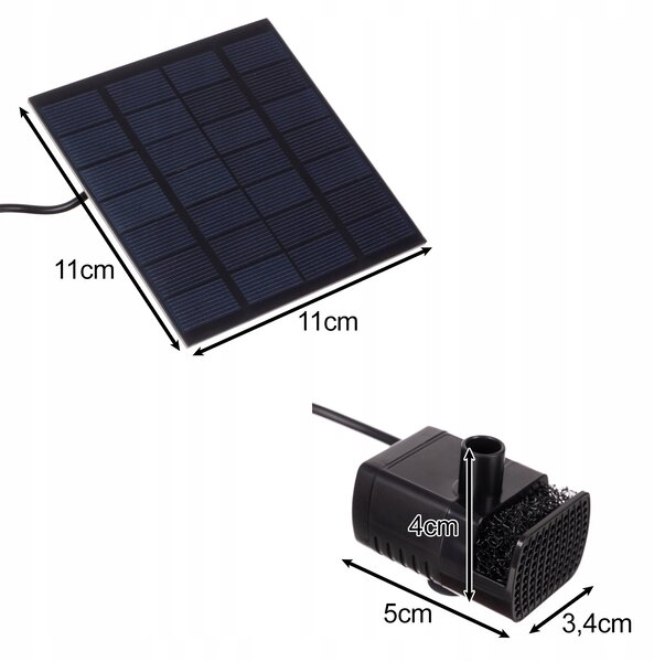 Solarna vrtna fontana črpalka za ribnike
