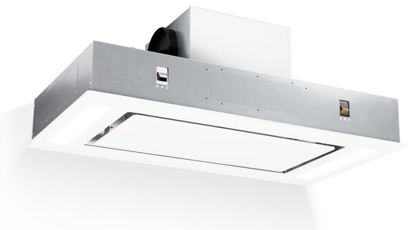 Klarstein Remy, kuhinjska napa, 90 cm, 620 m³/h, 230 W, 3 nivoji, daljinjski upravljalnik, bela