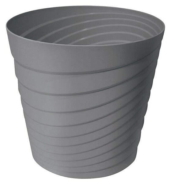 Cvetlični lonec Swing (Zunanje dimenzije (Ø x V): 18 cm x 17 mm, Plastika, Siva)