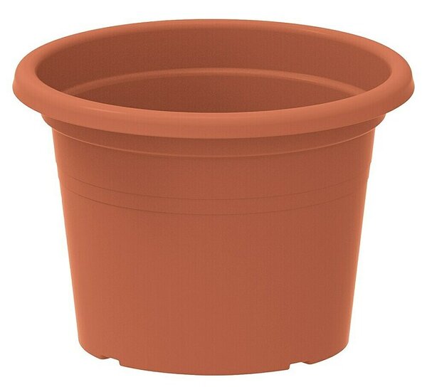 Cvetlični lonec Cilinder (Zunanje dimenzije (Ø x V): 20 x 14 cm, Plastika, Terakota)