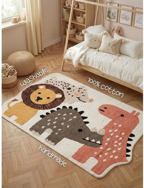 Pralna/ročno tkana bombažna otroška preproga 140x200 cm Snuggle Zoey – Hanse Home