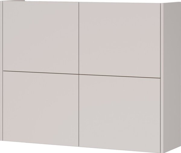 Kremno bela stenska omarica v mat dekorju 97x79x27 cm Binetto – Germania