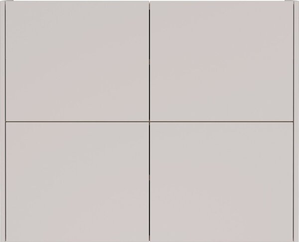 Kremno bela stenska omarica v mat dekorju 97x79x27 cm Binetto – Germania