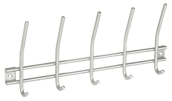 Walteco Garderobna letev (Do x Š x V: 380 x 50 x 165 mm, Nerjavno jeklo, Srebrna)