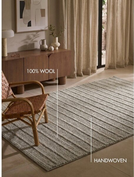 Siva ročno tkana volnena preproga 120x170 cm Camden Parker – Ted Baker