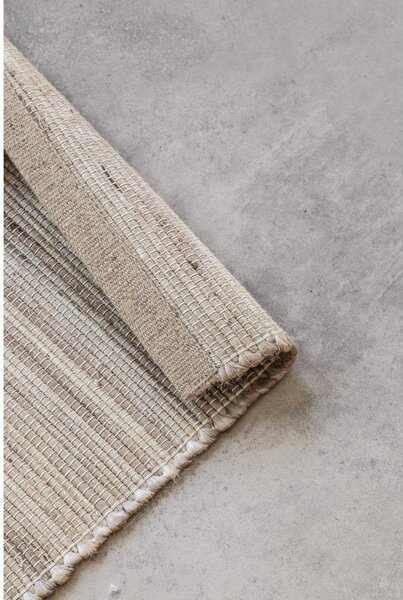 Obojestranski/ročno tkan tekač iz mešanice jute v svetli naravni barvi 80x200 cm Handloom – Hanse Home