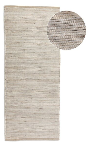 Obojestranski/ročno tkan tekač iz mešanice jute v svetli naravni barvi 80x200 cm Handloom – Hanse Home