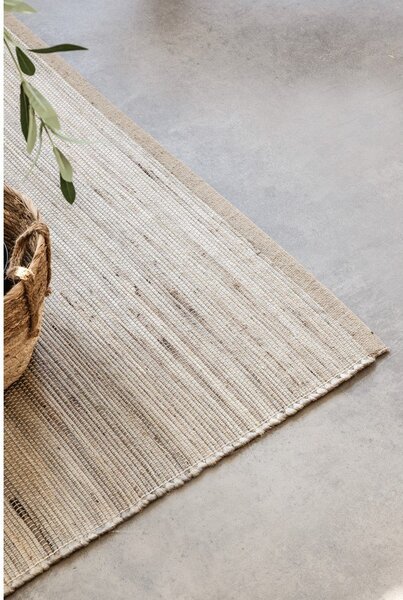 Obojestranski/ročno tkan tekač iz mešanice jute v svetli naravni barvi 80x200 cm Handloom – Hanse Home