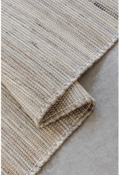 Obojestranski/ročno tkan tekač iz mešanice jute v svetli naravni barvi 80x200 cm Handloom – Hanse Home