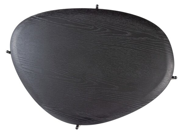Črna klubska mizica 67x92 cm Kota – WOOOD