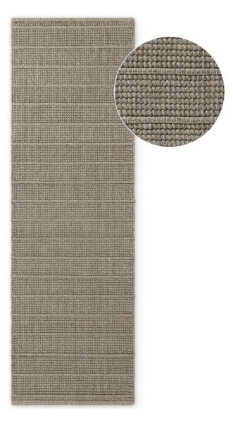 Siv ročno tkan volnen tekač 80x250 cm Camden Parker – Ted Baker