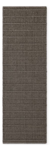 Temno siv/temno rjav ročno tkan volnen tekač 80x250 cm Camden Parker – Ted Baker
