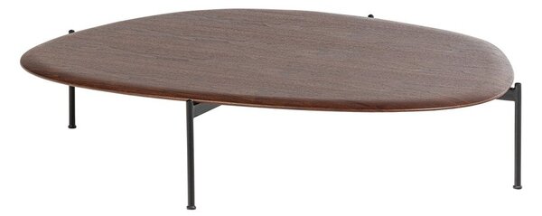 Klubska mizica v temni naravni barvi 97x121 cm Kota – WOOOD