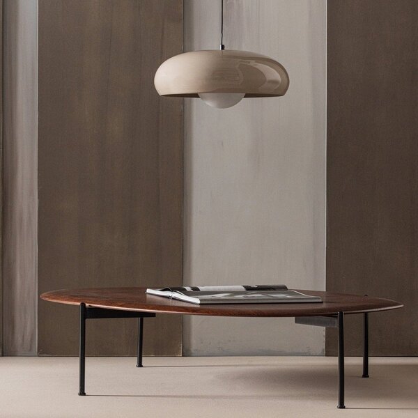 Klubska mizica v temni naravni barvi 97x121 cm Kota – WOOOD