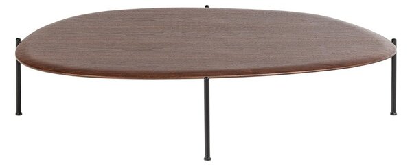 Klubska mizica v temni naravni barvi 97x121 cm Kota – WOOOD