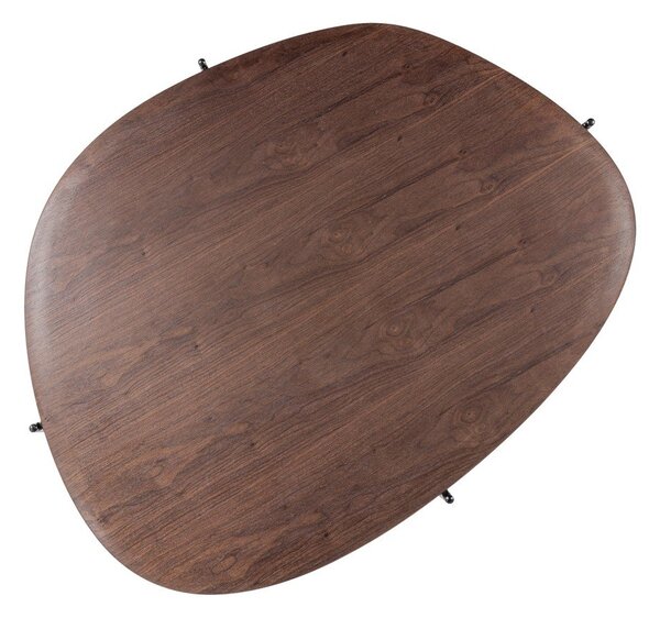 Klubska mizica v temni naravni barvi 97x121 cm Kota – WOOOD