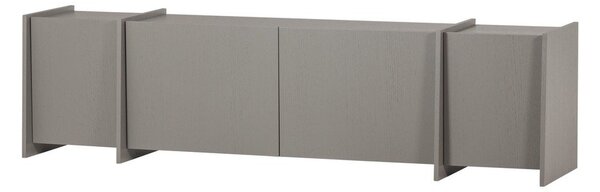 Siva TV omarica v jesenovem dekorju 200x53x44 cm Brock – WOOOD