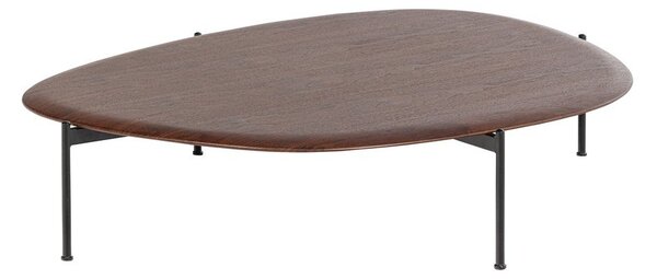 Klubska mizica v temni naravni barvi 97x121 cm Kota – WOOOD