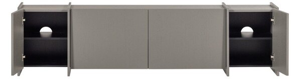 Siva TV omarica v jesenovem dekorju 200x53x44 cm Brock – WOOOD