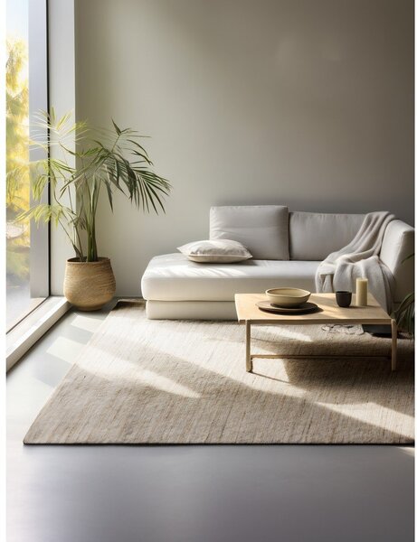 Obojestranska/ročno tkana preproga iz mešanice jute v svetli naravni barvi 60x90 cm Handloom – Hanse Home