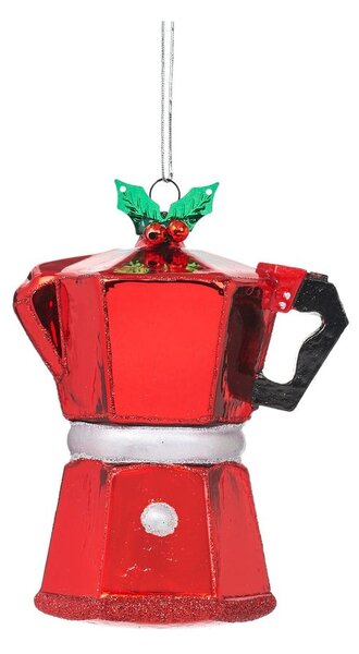 Steklen okrasek za jelko Coffee Pot – Sass & Belle