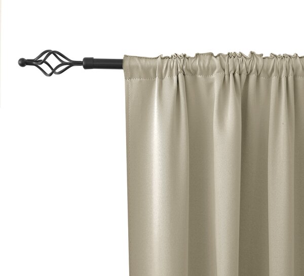 Zavesa OXFORD 140x250 cm, svetlo bež Za obesiti: Trak za nabiranje