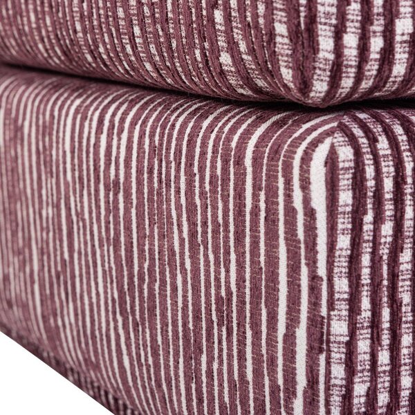 Bordo rdeč oblazinjen tabure Lou – WOOOD