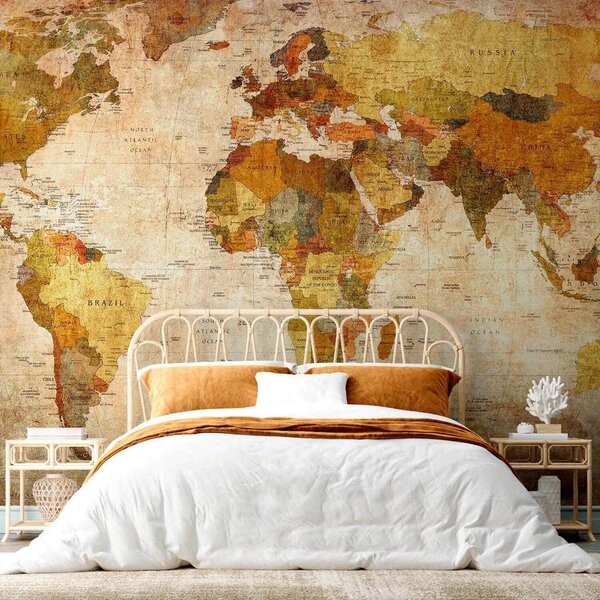 Artgeist Fototapeta Old World Map, 100x70cm