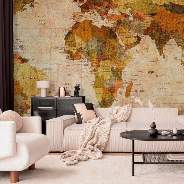 Artgeist Fototapeta Old World Map, 100x70cm