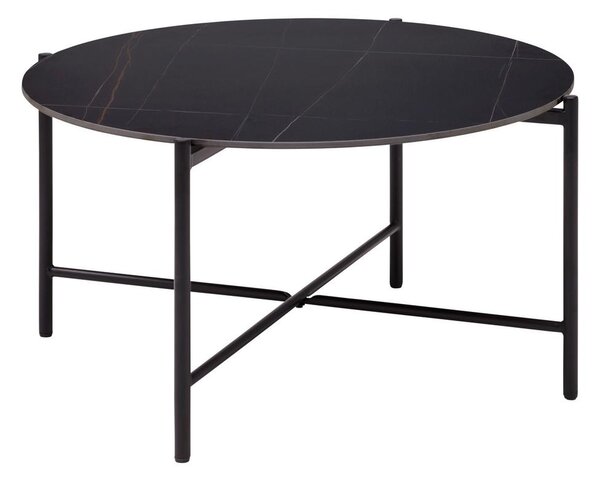 Mömax Klubska Miza Monza, Črna, Ø 80 Cm